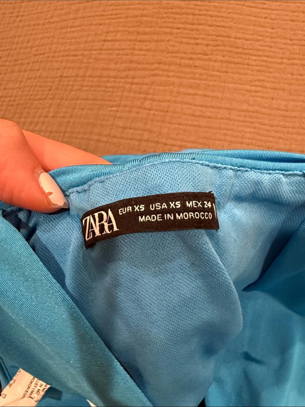 Blue Ruched Halter Top - Zara - Picture 4 of 5